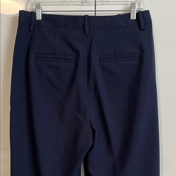 FRANK & OAK NWOT Classic Navy Blue High Rise Lined Trouser Pants, Size 12 - Picture 5 of 10